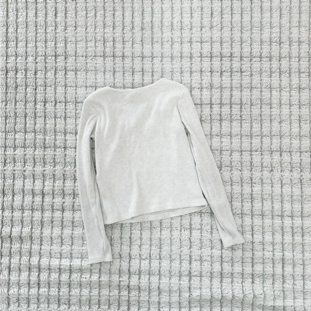 Zara Kids Light Gray Long Sleeve Tee